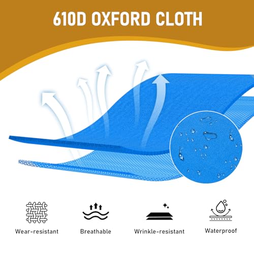 Image of Portable Folding Camping Cot,Lightweight Camping Cots for Adults,Folding Tent Camp Cot Bed,Indoor Outdoor Travel Sleeping Cots,with Carrying Bag,for Patio Hiking Picnic Beach Fishing (Army Blue)