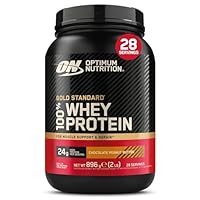 Optimum Nutrition Gold Standard 100% Whey Protein, Muscle Building Powder With Naturally Occurring Glutamine and BCAA Amino Acids, Chocolate Peanut Butter Flavour, 28 Servings, 896 g