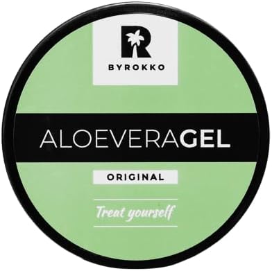 BYROKKO Aloe Vera Gel (215 ml), Fast-Absorbing After-Tanning Cooling Gel, Deeply Hydrates and Regenerates Skin, Natural Aftersun Skincare rich with Vitamins and Minerals