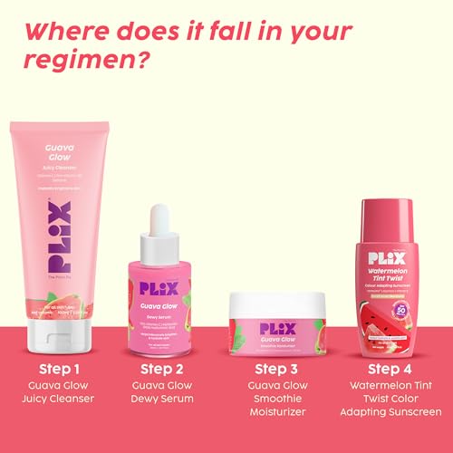Image of PLIX THE PLANT FIX Watermelon Tint Twist Colour Adapting Sunscreen SPF 50++++ With New Age UV-Filters | In Vivo Tested | Broad Spectrum Protection | Lightweight, Non-sticky | Provides Sheer Coverage