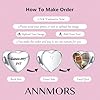 Annmors Love Heart Personnalisé Photo Charme Bracelets Et Colliers En Argent Sterling 925 Images PersonnaliséEs Femmes Coeur Perles Bijoux (Love My Pet) #2