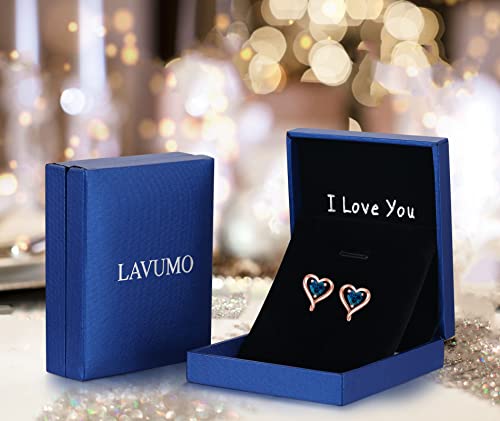 LAVUMO-Pendientes-Mujer-Plata-de-ley-925-Oro-rosa-Pendientes-Joyas-de-Mujer-Regalos-para-Esposa-Mama-Novia-en-Cumpleanos-Navidad-Aniversario-dia-de-San-Valentin