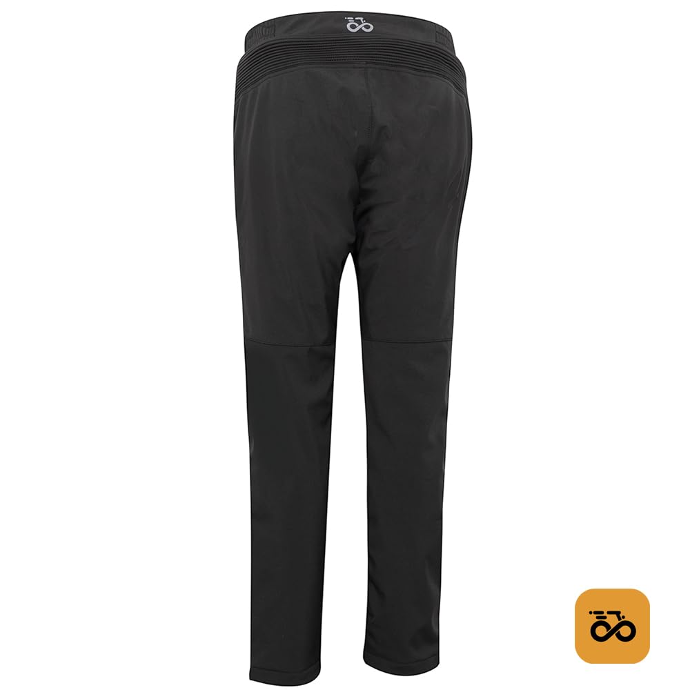 Moore Pantalón de Moto Mujer Latitude Lady – Impermeable y Cortaviento – Protecciones CE Nivel 2 – Softshell – Certificado EN17092:2020 Nivel A