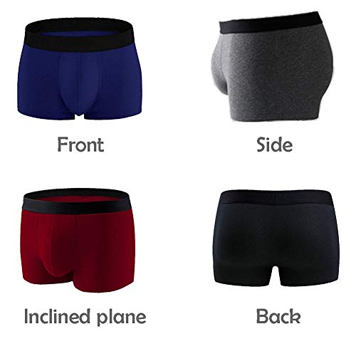 Mens Breathable Underwear Cotton Boxer Briefs For Men Pack Elastic Soft Trunks3