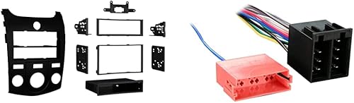 Miniatura 2 de Metra 99-7338B Kia Forte - Kit de montaje para radios dobles DINISO, color negro