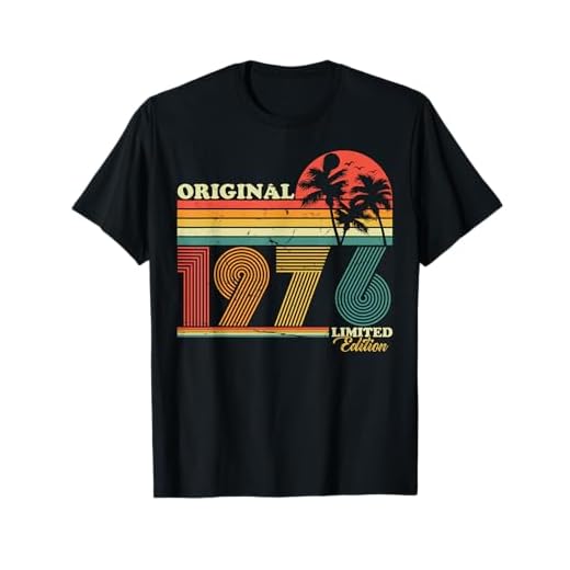 1976 vintage cumpleaños retro edición limitada hombres mujer regalo Camiseta