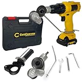CuzConven Metal Cutter for Drill, Sheet Metal Cutters, Electric Drill Plate Cutter for Cutting Steel, Copper, Aluminum and other Thin Metals Plates