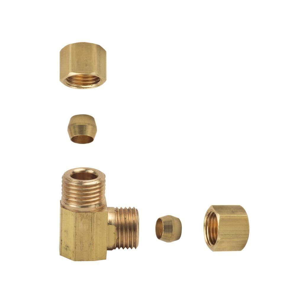 GULUANT 2 Pack Replacement #65-C 1/4 Inch Brass Compression 90 Elbow for Primex 80834