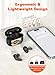 Szwdo Wireless Earbuds, ANC/ENC Noise Cancelling Ear Buds with Smart Touchscreen Case, 48H Playtime for Sports & Working, Bass Stereo Sound, Bluetooth 5.4 Headphones for iPhone/Android