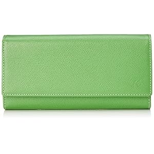 [キタムラ] 長財布 キズが目立ちにくい型押し PH0331 レディース グリーン/ホワイトステッチ [緑] 30901 Free Size" 