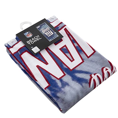Image of Northwest NFL New York Giants Unisex-Adult Beach Towel, 30 inch x 60 inch, Psychedelic