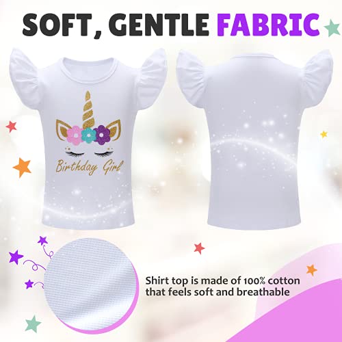 Unicorn Birthday Outfit For Girl Unicorn Tutu Dress Birthday Girl Shirt With Headband #TOP4