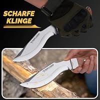 PURPLEBIRD Jagdmesser Full Tang 27cm Holzgriff Outdoor – Ansicht 5