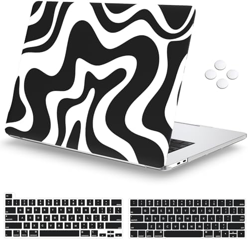 AKIT MacBook Pro 13 Zoll Hülle – Glitzerndes Perlglanz-Design, Inkl. Tastaturabdeckung & Displayschutzfolie