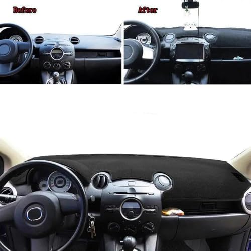 Cubierta para tablero Mazda 2 soluciona grietas salpicadero Demio negro RHD 3