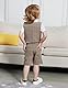 mintgreen Baby Anzug Junge Hochzeit, Tauf Outfit Weste Set, Khaki Kariert, 4-5 Jahre, 120