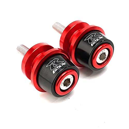 Motorcycle Swing Arm Spools Sliders, Cnc Swing Arm Stand Screw, Swingarm Stand Paddock Compatible For Suzuki Gsxr1000 Gsxr1300 Gsxr600 Gsxr750 Gsxr 125 Gsxr 150 (Red) #TOP1