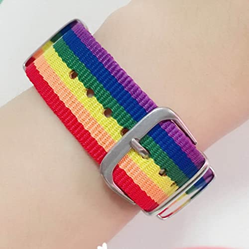 Pulseira Trançada Multicolorida, Pulseira Colorida, Pulseira Ajustável De Lona Confortável E Moderna