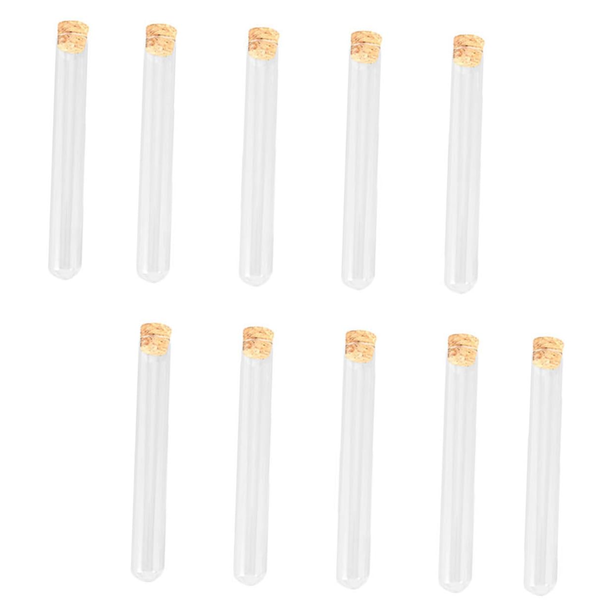Cabilock 5 Series Tubo De Ensayo Accesorios Para Tubos De Ensayo De Laboratorio Múltiple Pequeños Tubos De Ensayo Muestra El Secado Tubos De Ensayo Transparentes Fiesta Vidrio 10 Piezas X 5