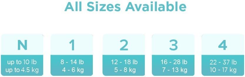 Pampers Swaddlers Sensitive Disposable Diapers Newborn Size 0 (> 10 lb), 80 Count, Super