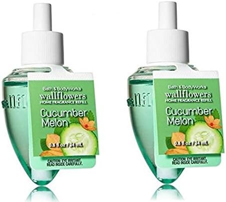 Bath & Body Works Signature Collection Limited Edition Home Fragrance Wallflowers Refill Bulbs (2 ct) CUCUMBER MELON
