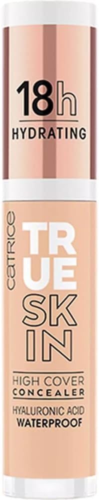 Corrector de alta cobertura Catrice True Skin, resistente al agua (015 | Vainilla cálida) | Líquido de cobertura total para imperfecciones y ojeras, mate, ligero, ácido hialurónico, uso durante 18 horas, vegano y libre de crueldad