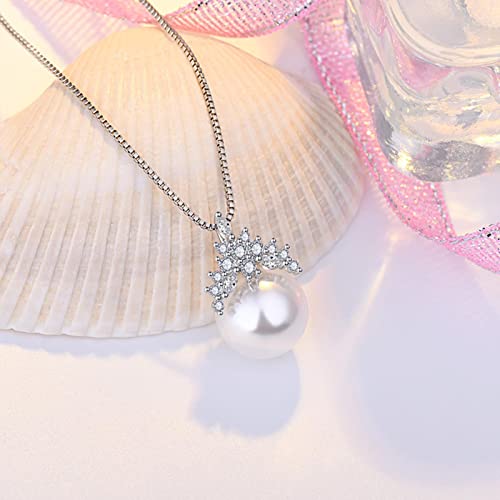Collier perles tendance argent 925 pour mariage et fête