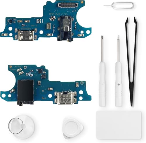 Eonpam Conector de Carga para Samsung Galaxy A03 Puerto de Carga Reemplazo Conector con Auriculares Jack Micrófono + Kit de Reparación