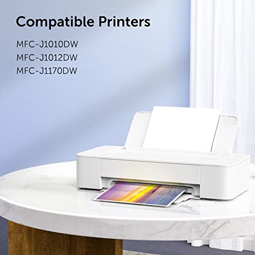 Lc401 Ink Cartridges Compatible For Brother Lc401Xl Lc401 High Yield Work With Brother Mfc-J1010Dw Mfc-J1012Dw Mfc-J1170Dw Printer (1 Black, 1 Cyan, 1 Magenta, 1 Yellow, 4 Xl Pack) #TOP1