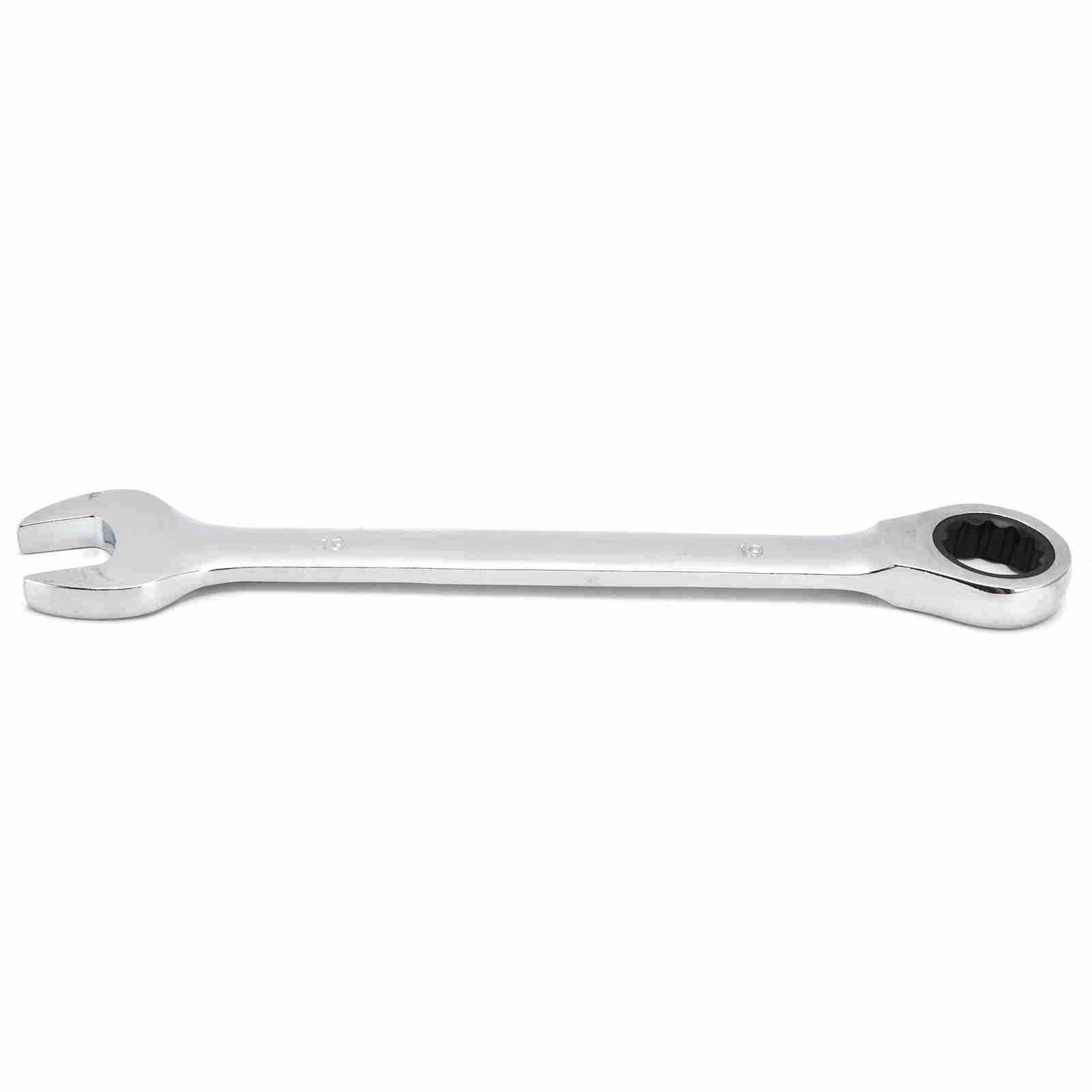 Tissting Juego de Llaves de Carraca 12 Piezas 8-19mm, Llave Combinada Acero Cromo Vanadio con Bolsa de Almacenamiento para Uso en Talleres (cabeza fija)