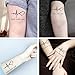 Dopetattoo 6 Sheets Temporary Tattoo Faith Hope Love in Cross Heart Temporary Fake Tattoos Words Tattoo For Women Girls Neck Tattoos