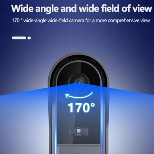 Smart Video Doorbell, Video Doorbell Camera, Wireless Anti-Theft Outdoor - Video Doorbell, 4.3-Inch Screen, Two-Way Audi - Additional View