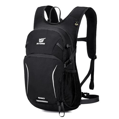 SKYSPER Fahrradrucksack 20L Wanderrucksack mit Rückenbelüftung, Mountainbike Rucksack Herren Fahrrad Rucksack für Sports & Outdoor