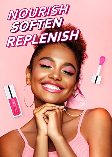 Feimini Hydrating Lip Glow Oil, Moisturizing Lip Oil Gloss Transparent Plumping Lip Gloss, Lip Oil Tinted For Lip Care And Dry Lips - Cherry #TOP1