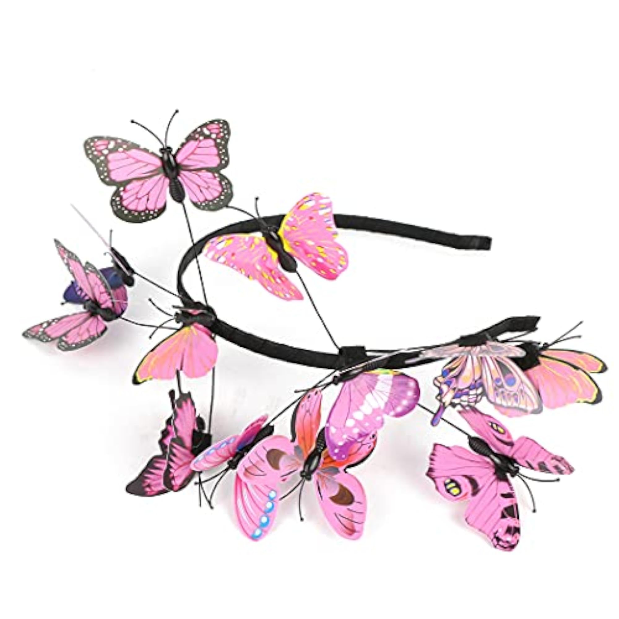 Women's 3D Butterfly Pink Halloween Headband