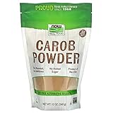 Carob Powder, Dry Roasted, 12 oz, NOW Foods
