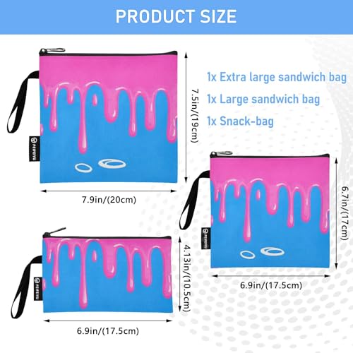 Bolsas reutilizables con cierre 3 pcs impermeables miniatura 3