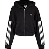 Regulär geschnitten adidas 3 Stripes Full Zip Hoody (L, Black)