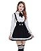 Womens Japanese High School Uniform Sailor Pleated Skirt Outfit (XL,Black) CC567A-XL