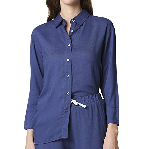 Image of Bewakoof Women Women's Solid Shirt & Shorts Night Suit