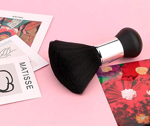 Black Large Barber Brush Neck Duster, Beomeen Soft Hairbrush For Hair Cutting Neck Face Cleaning Hair Sweep Brushes Salon Tool #TOP4