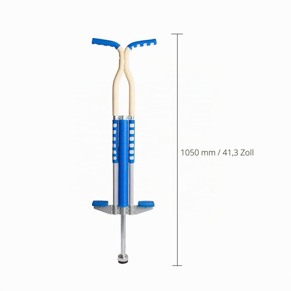 Pogo Stick für Erwachsene Kinder im Alter von 9 Feeder Grip Anti-Rutsch-Griff Sticks Outdoorspielzeug für Jungen Mädchen für Anfänger (Schwarz)