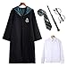 Produktbild FStory&Winyee Kinder Erwachsene Harry Potter Kostüm Umhang Gryffindor Hufflepuff Ravenclaw Slytherin Fanartikel Unisex Outfit Set Halloween Fasching Cosplay