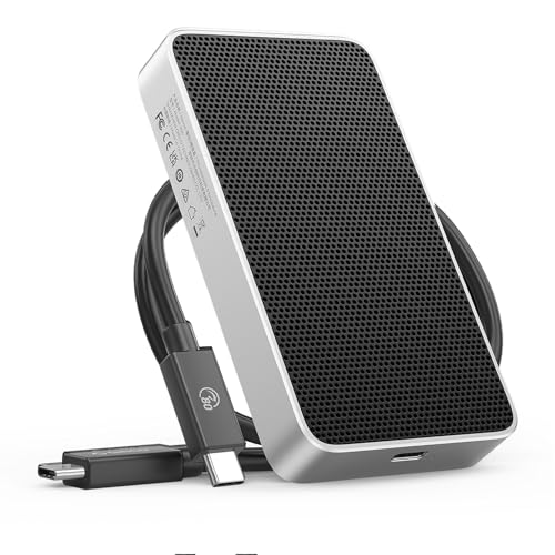 ORICO 80Gbps M.2 NVMe SSD 外付けケース，Thunderbolt 5対応チップ搭載，読み取り最大6000MB/s，静音冷却，Thunderbolt 5/4/3・USB4互換，2280 NVMe対応，Windows/Linux/Mac OS - X50