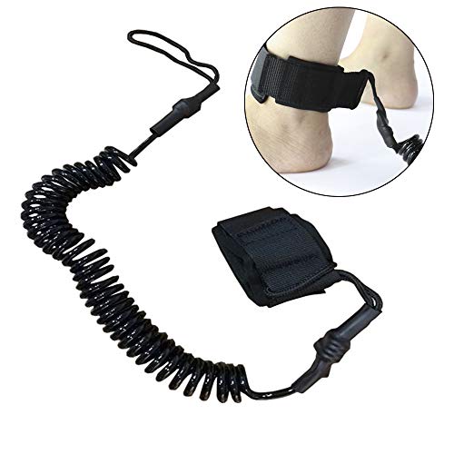 YLX Correa Surf Leash Sup para Plana y Open Water Stand Up Paddle Board,Tabla de Surf (Negro)