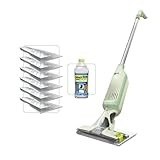 Shark VacMop 2-in-1 Cordless Hard Floor Vacuum Spray Mop, 6x Disposable Pad Refills, 355ml Multi-Surface Floor Cleaner, Lightweight 1.5kg, Maintenance-Free Disposable Pads, Lime Green, VM200UKGN