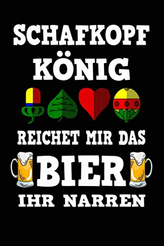 Preisvergleich Produktbild Schafkopf König: Liniertes Notizbuch mit 120 Seiten