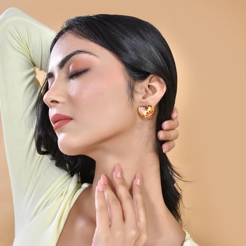 Blossom Heart Stud Earrings