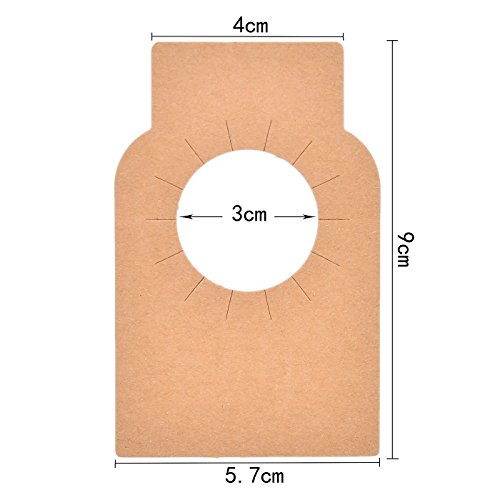 Kraft Paper Wine Bottle Tags - 200 Count Plain Paper Wine Cellar Labels