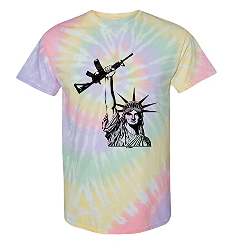 Amazon.com: Statue of Liberty Rifle - 2nd Amendment Tie Dye Unisex